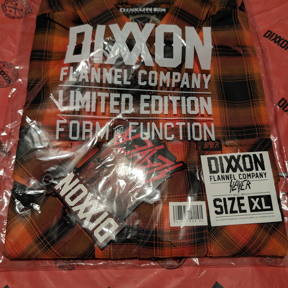 Dixxon Slayer Hell Awaits Flannel Men's Size XL